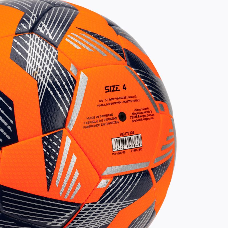Calcio uhlsport 290 Ultra Lite Addglue fluo arancione/navy/argento dimensioni 4 3