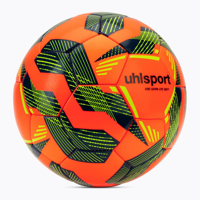 Calcio uhlsport Ultra Lite Soft 290 fluo arancione/navy/giallo fluo dimensioni 3 2