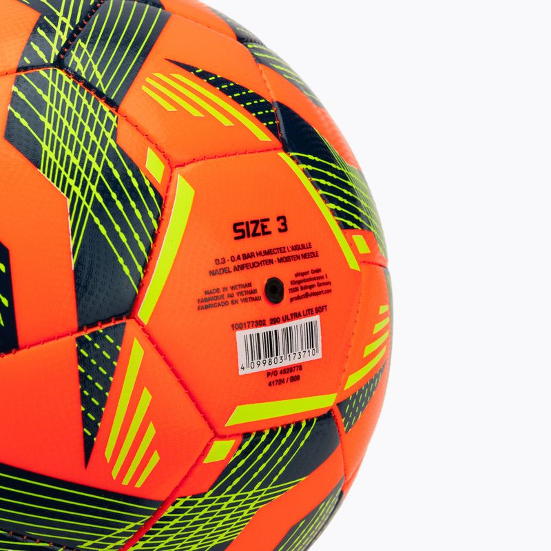 Calcio uhlsport Ultra Lite Soft 290 fluo arancione/navy/giallo fluo dimensioni 3 3