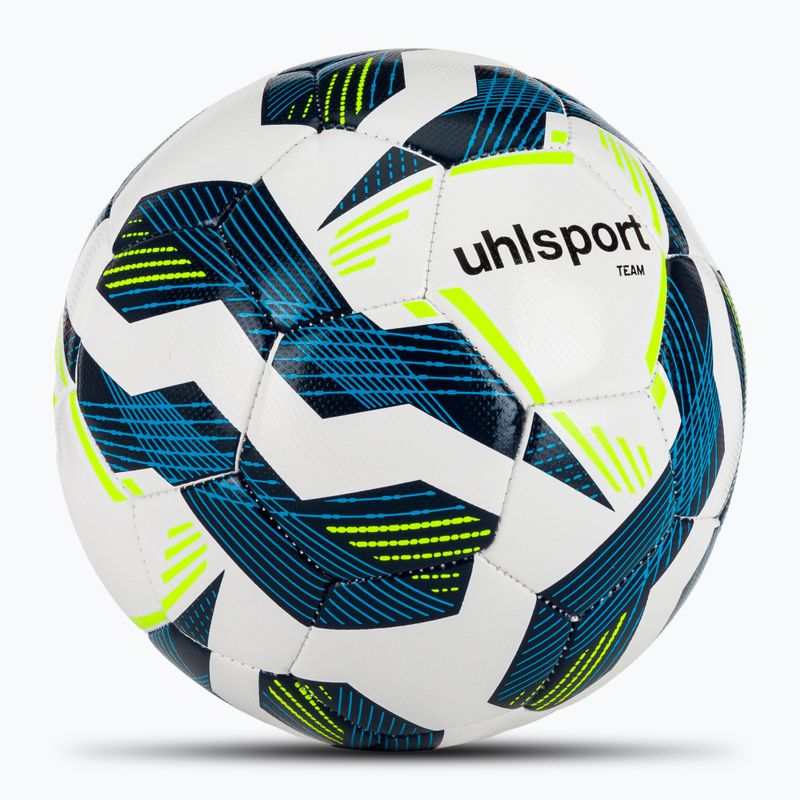 Calcio uhlsport squadra bianco / marina / giallo fluo dimensioni 4 2
