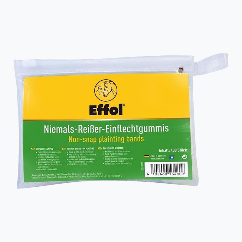 Effol Slickbands, gomme incolori per criniera di cavallo, 400 pz.