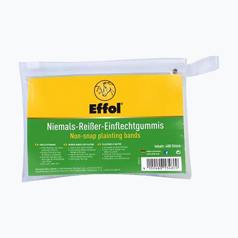 Effol Slickbands nero 400 gomme per criniera di cavallo.