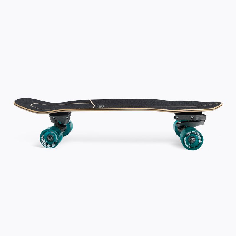 Carver C7 Raw 32" Super Surfer 2020 Skateboard completo surfskate nero e blu 3