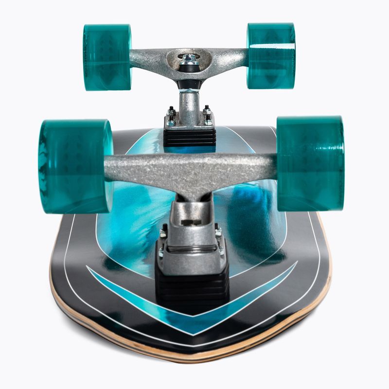 Carver C7 Raw 32" Super Surfer 2020 Skateboard completo surfskate nero e blu 5