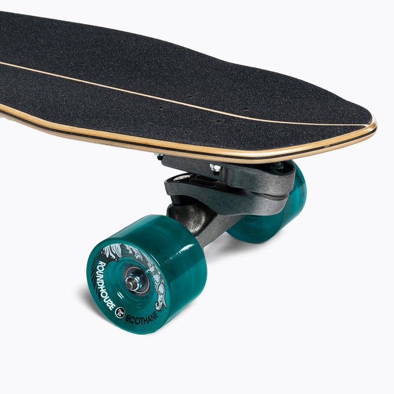 Carver C7 Raw 32" Super Surfer 2020 Skateboard completo surfskate nero e blu 7
