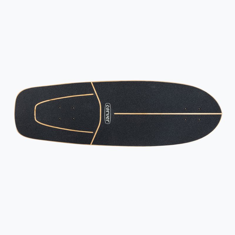Surfskate skateboard Carver CX Raw 31.25" Super Slab 2021 Complete nero/giallo C1012011099 4