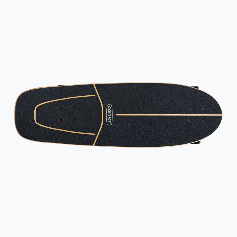 Surfskate skateboard Carver C7 Raw 31.25" Knox Phoenix 2022 Completo nero e rosso C1013011133 4