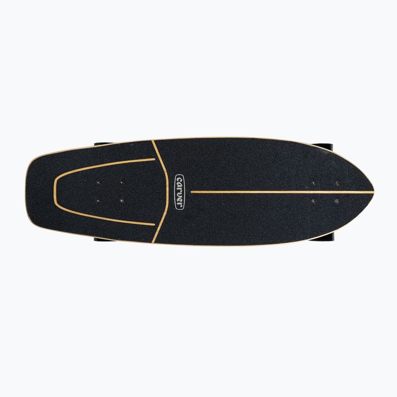 Surfskate skateboard Carver C7 Raw 31" Resina 2022 Completo blu e bianco C1013011135 4