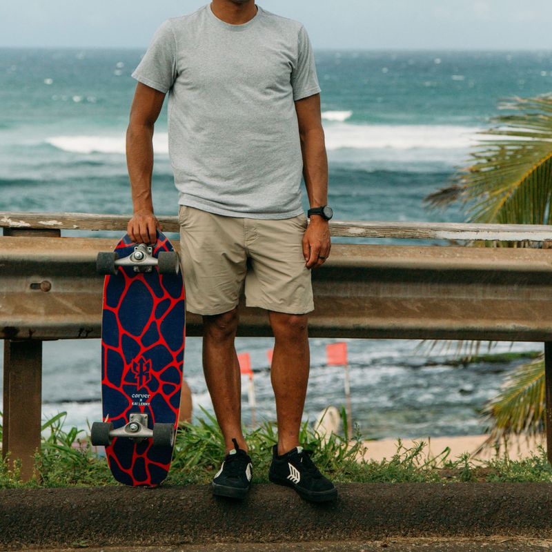 Surfskate skateboard Carver C7 Raw 31" Kai Lava 2022 Completo rosso-viola C1013011142 13