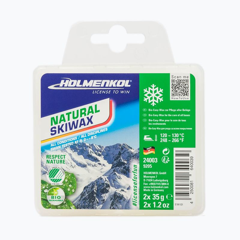 Cera da sci naturale HOLMENKOL 2 x 35 g