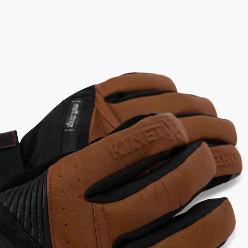 Guanti da sci KinetiXx Bob da uomo Alpin marrone 4