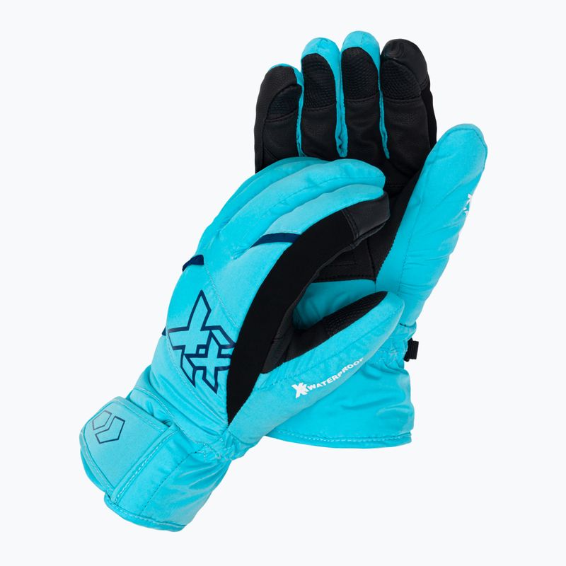 Guanti da sci KinetiXx per bambini Barny Ski Alpin turchese