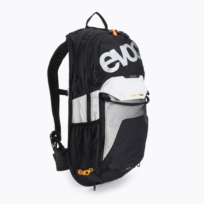 EVOC Stage 12 Team l nero/bianco/arancio neon zaino da bicicletta