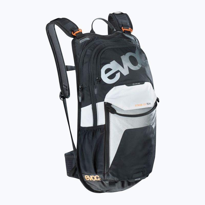 EVOC Stage 12 Team l nero/bianco/arancio neon zaino da bicicletta 6