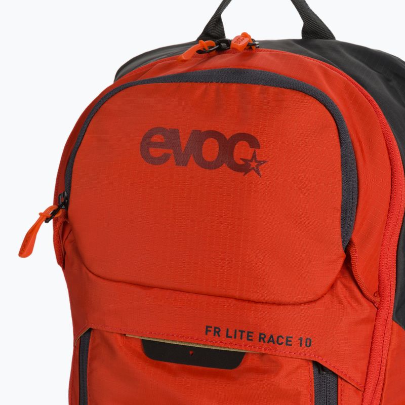 Zaino da bici EVOC Fr Lite Race 10 l carbonio grigio/arancio 5