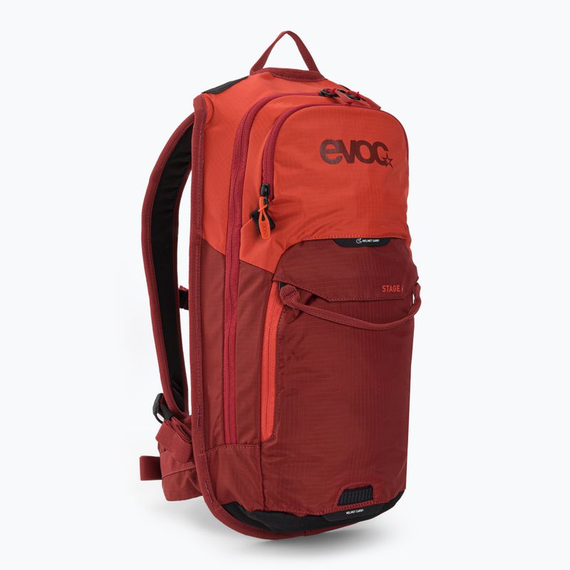 Zaino da bici EVOC Stage 6 litri con serbatoio da 2 litri arancione/rosso peperoncino