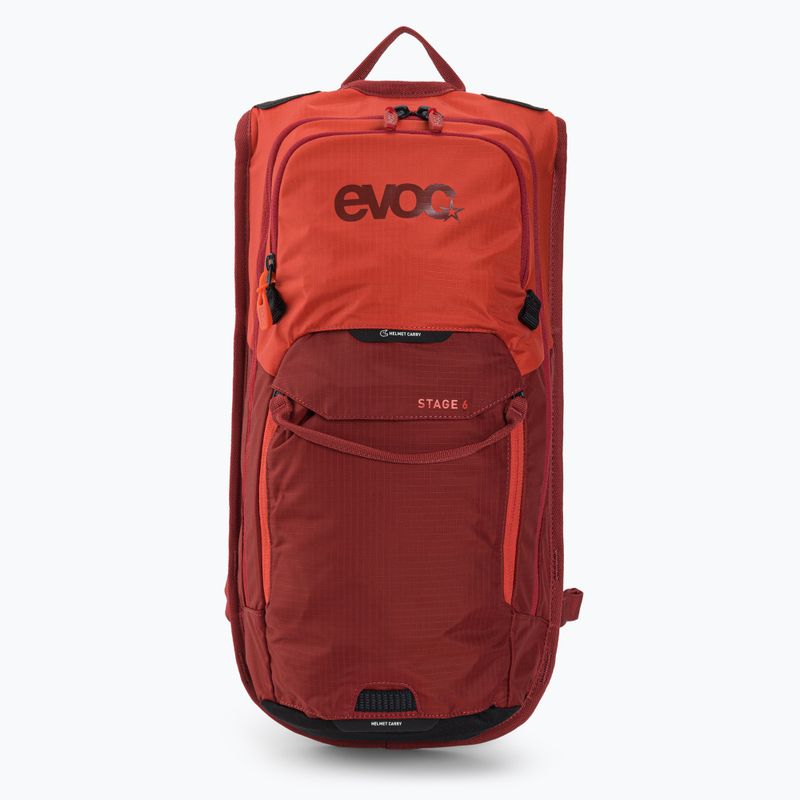 Zaino da bici EVOC Stage 6 litri con serbatoio da 2 litri arancione/rosso peperoncino 2