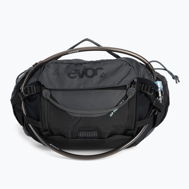 EVOC Hip Pack Pro 3 litri con serbatoio da 1,5 litri nero/grigio carbonio
