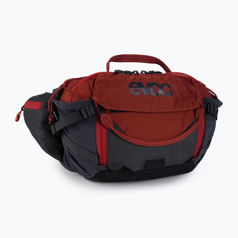 EVOC Hip Pack Pro 3 litri con serbatoio da 1,5 litri grigio carbonio/rosso peperoncino