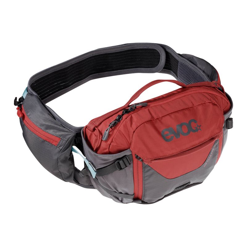 EVOC Hip Pack Pro 3 litri con serbatoio da 1,5 litri grigio carbonio/rosso peperoncino 6