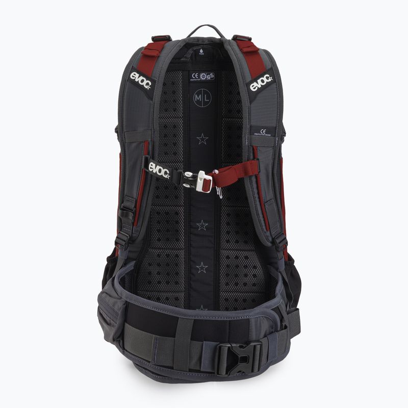 EVOC Fr Enduro 16 l zaino da bicicletta grigio carbonio/rosso peperoncino 3
