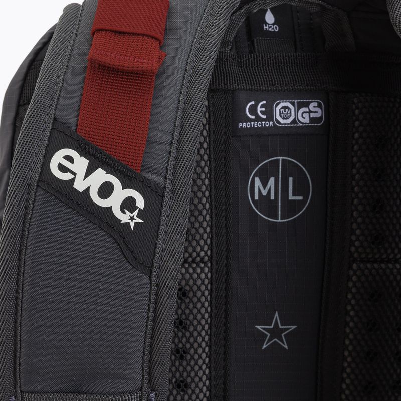 EVOC Fr Enduro 16 l zaino da bicicletta grigio carbonio/rosso peperoncino 5