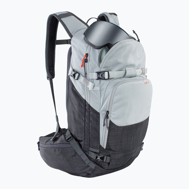 Zaino da sci EVOC Line 30 grigio carbonio/argento/etereo 4