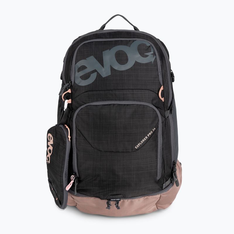 Zaino da bicicletta EVOC Explorer Pro 26 l grigio carbonio/rosa polvere
