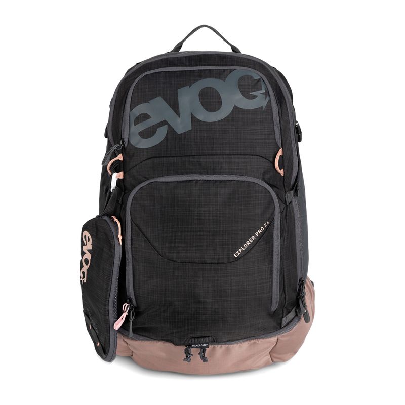 Zaino da bicicletta EVOC Explorer Pro 26 l grigio carbonio/rosa polvere 5