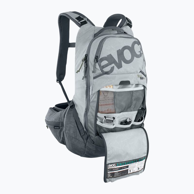 Zaino da bicicletta EVOC Trail Pro 16 l pietra/carbonio grigio 8