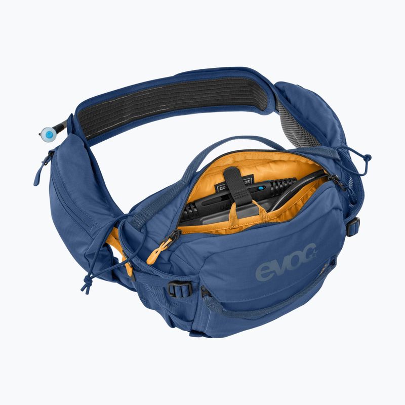 EVOC Hip Pack Pro 3 l rene da bicicletta con serbatoio da 1,5 l denim 7