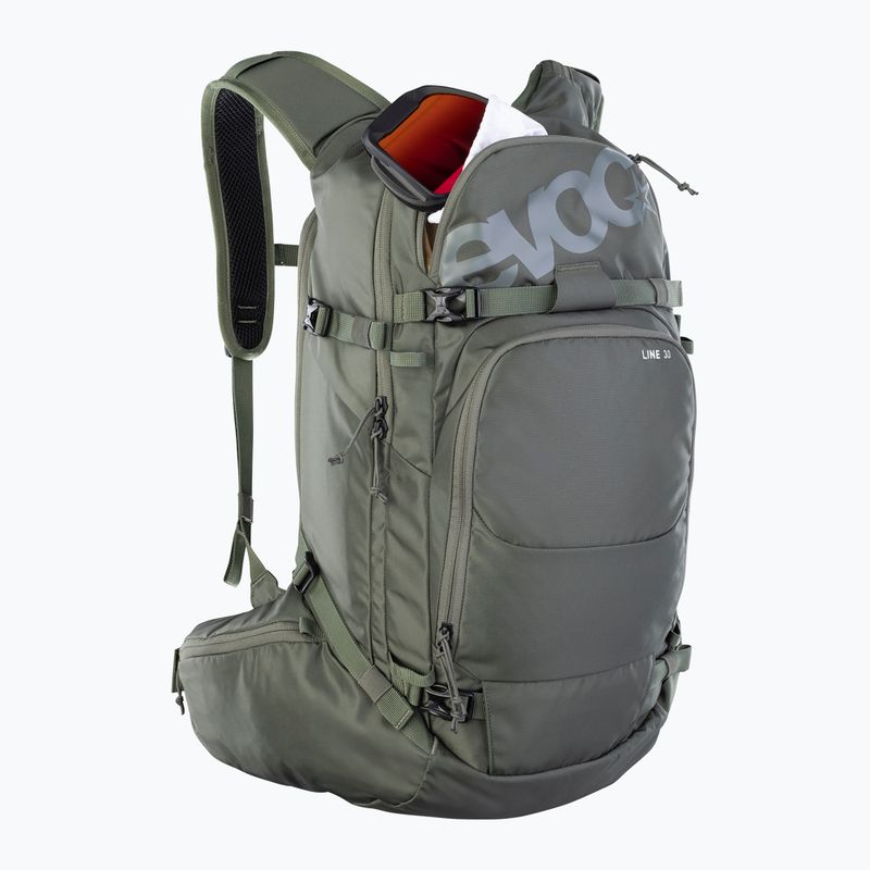Zaino da scialpinismo EVOC Line 30 l dark olive 4