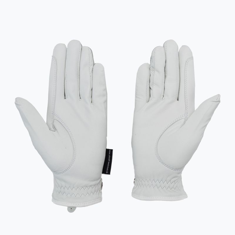 Guanti da equitazione Hauke Schmidt Galaxy bianco 2