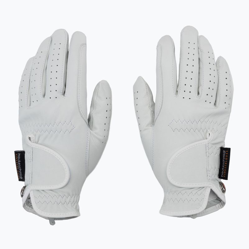 Guanti da equitazione Hauke Schmidt Galaxy bianco 3
