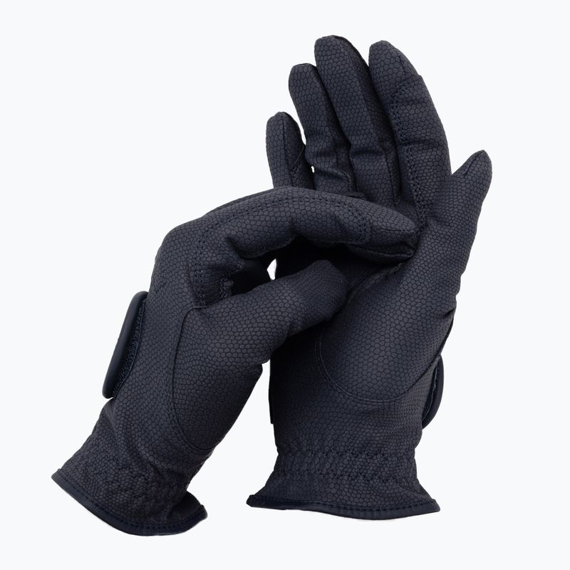 Guanti da equitazione Hauke Schmidt Un tocco di classe blu navy
