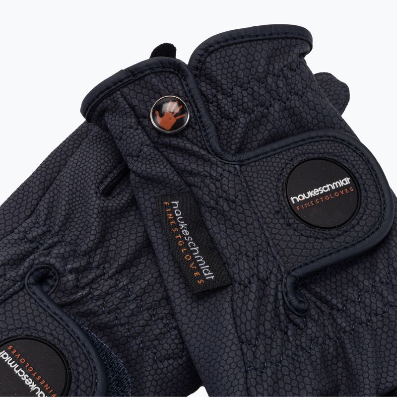 Guanti da equitazione Hauke Schmidt Un tocco di classe blu navy 4