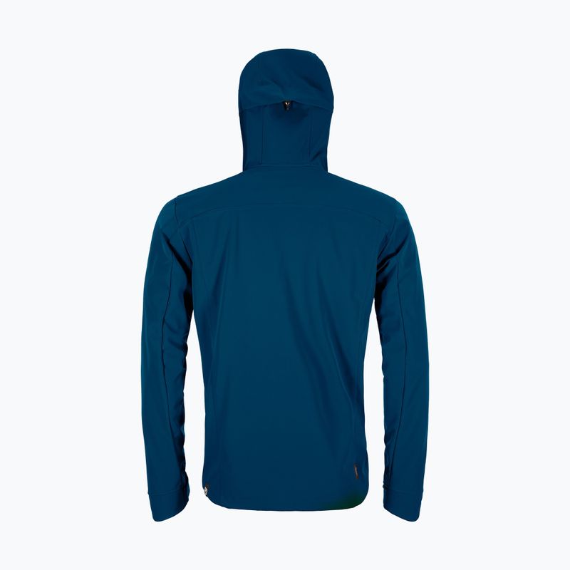 Giacca softshell da uomo ORTOVOX Pordoi blu petrolio 7