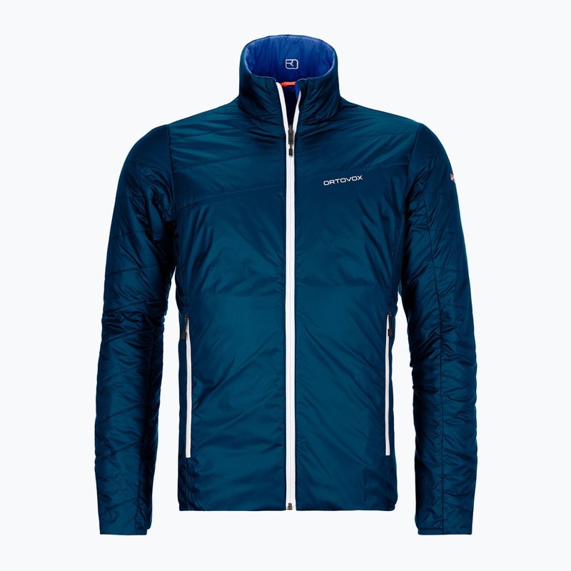 Giacca ibrida ORTOVOX Swisswool da uomo Piz Boval blu petrolio 8