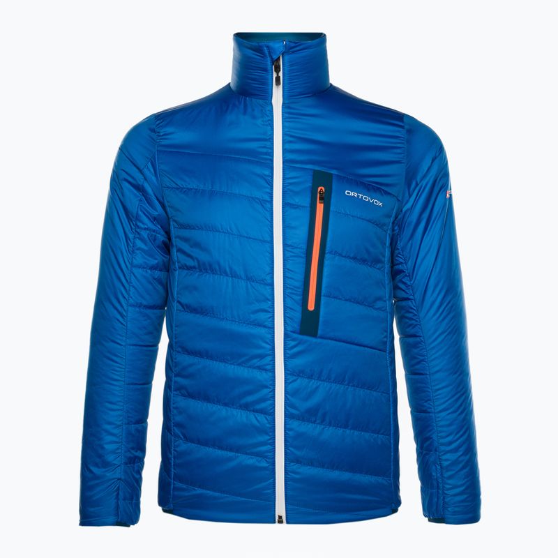 Giacca ibrida ORTOVOX Swisswool da uomo Piz Boval blu petrolio