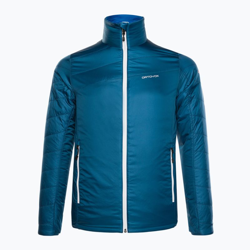 Giacca ibrida ORTOVOX Swisswool da uomo Piz Boval blu petrolio 3