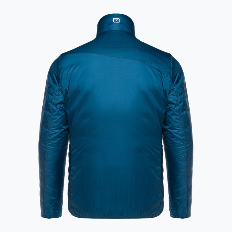 Giacca ibrida ORTOVOX Swisswool da uomo Piz Boval blu petrolio 4