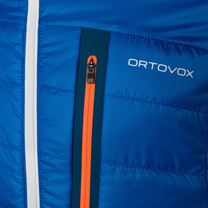 Giacca ibrida ORTOVOX Swisswool da uomo Piz Boval blu petrolio 5