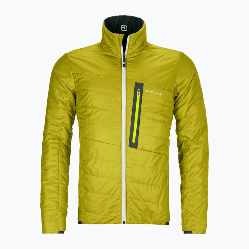 Giacca ibrida ORTOVOX Swisswool da uomo Piz Boval verde pino