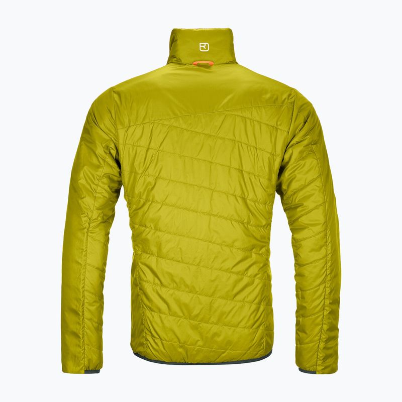 Giacca ibrida ORTOVOX Swisswool da uomo Piz Boval verde pino 2