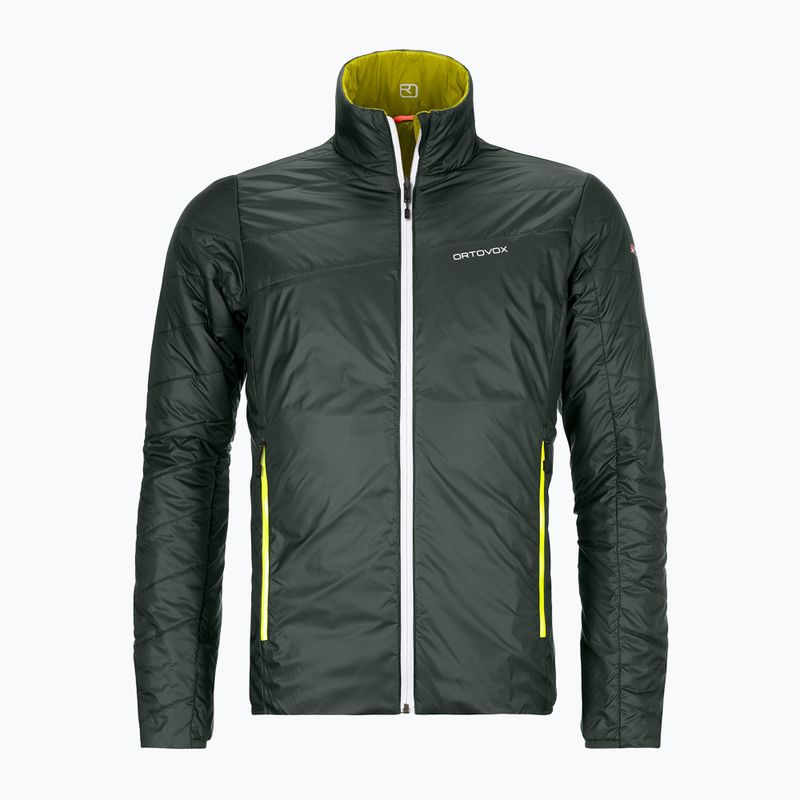Giacca ibrida ORTOVOX Swisswool da uomo Piz Boval verde pino 3