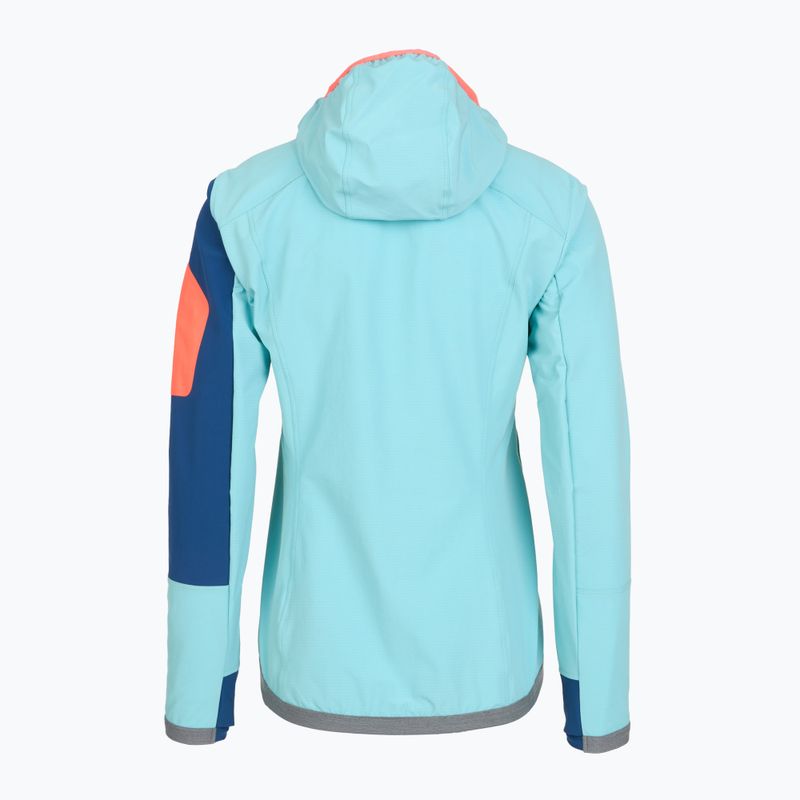 Giacca softshell donna ORTOVOX Berrino con cappuccio cascata di ghiaccio 2