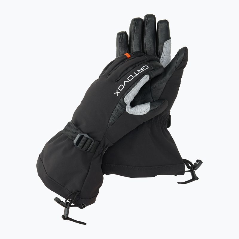 Guanti da sci da uomo ORTOVOX Merino Mountain nero raven