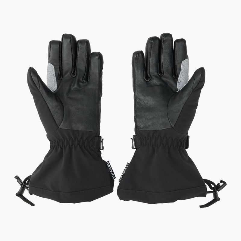Guanti da sci da uomo ORTOVOX Merino Mountain nero raven 2