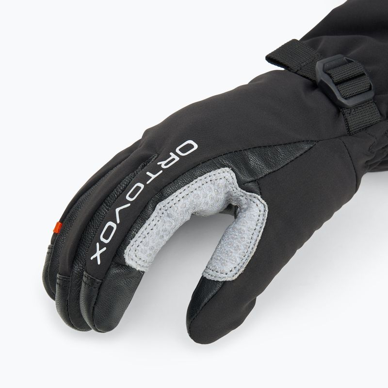Guanti da sci da uomo ORTOVOX Merino Mountain nero raven 4