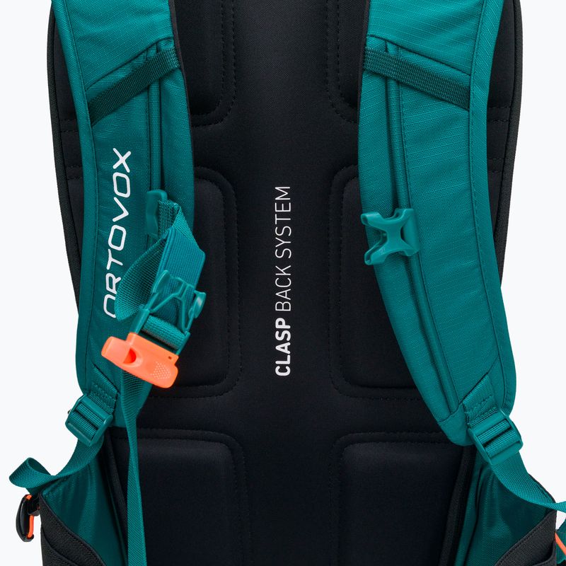Zaino da sci ORTOVOX Free Rider 22 l verde pacifico 5